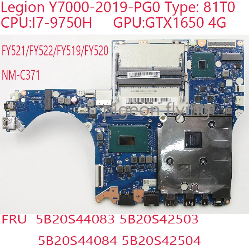 Y7000 Motherboard FY521/FY522/FY519/FY520 NM-C371 For Legion Y7000-2019-PG0 81T0 5B20S42503 5B20S42504 I7-9750H GTX1650 4G
Y7000 Motherboard FY521/FY522/FY519/FY520 NM-C371 For Legion Y7000-2019-PG0 81T0 5B20S42503 5B20S42504 I7-9750H GTX1650 4G