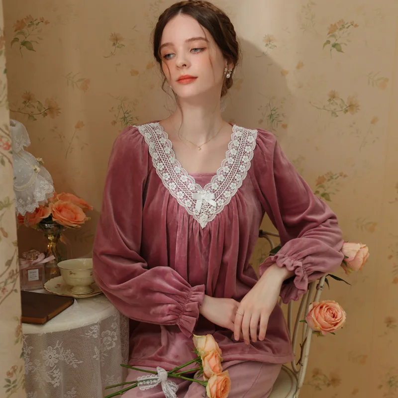 Coral velvet Pajama Sets For Women's Sleep & Lounge High Quality Underwear Sleeping Wear Long Sleeve Dress Size M L XL
Coral velvet Pajama Sets For Women's Sleep & Lounge High Quality Underwear Sleeping Wear Long Sleeve Dress Size M L XL