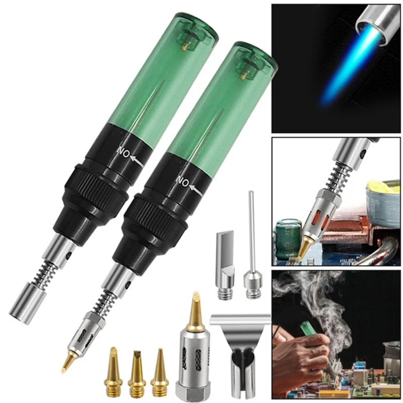 

Portable Gas Soldering Iron Durable Mini Soldering Pen Heating Tool for Home, Auto, and Electronics Repairs