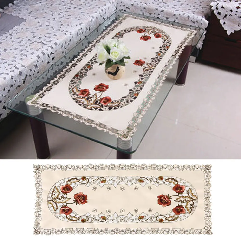 40X85cm Tablecloth Embroidered Rectangular Tablecloth Vintage Lace Tablecloth Floral Table Cloth Decoration Kitchen Dining Party
40X85cm Tablecloth Embroidered Rectangular Tablecloth Vintage Lace Tablecloth Floral Table Cloth Decoration Kitchen Dining Party