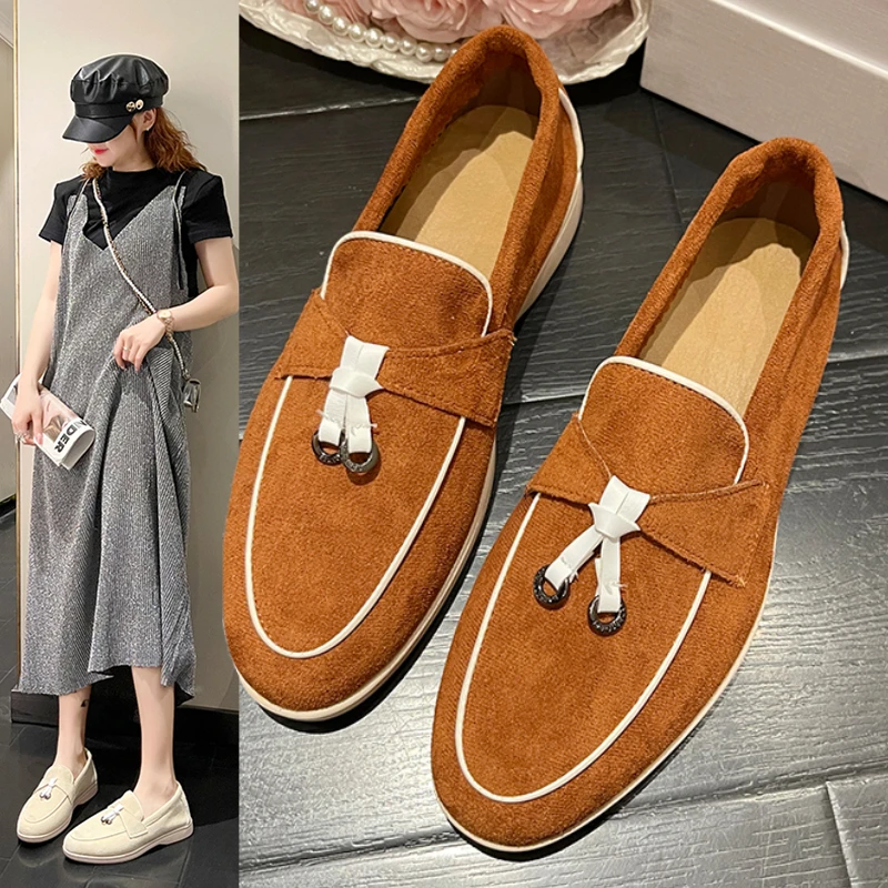 2023 Mmtal Lock Beanie Shoes Comfortable Soft Sole Flat Shoes Plus Size Summer Walk Shoes Women Loafers Suede Causal Moccasin
2023 Mmtal Lock Beanie Shoes Comfortable Soft Sole Flat Shoes Plus Size Summer Walk Shoes Women Loafers Suede Causal Moccasin