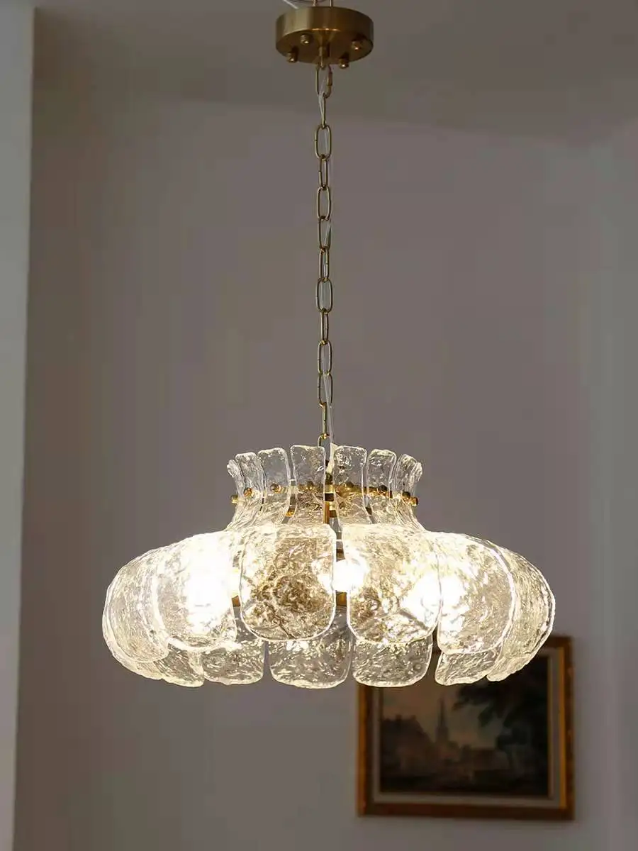 Ice-melted Retro Glass French Light Luxury Restaurant Lamp Bedroom American Chandelier Chinese Designer Bar Lamp
Ice-melted Retro Glass French Light Luxury Restaurant Lamp Bedroom American Chandelier Chinese Designer Bar Lamp