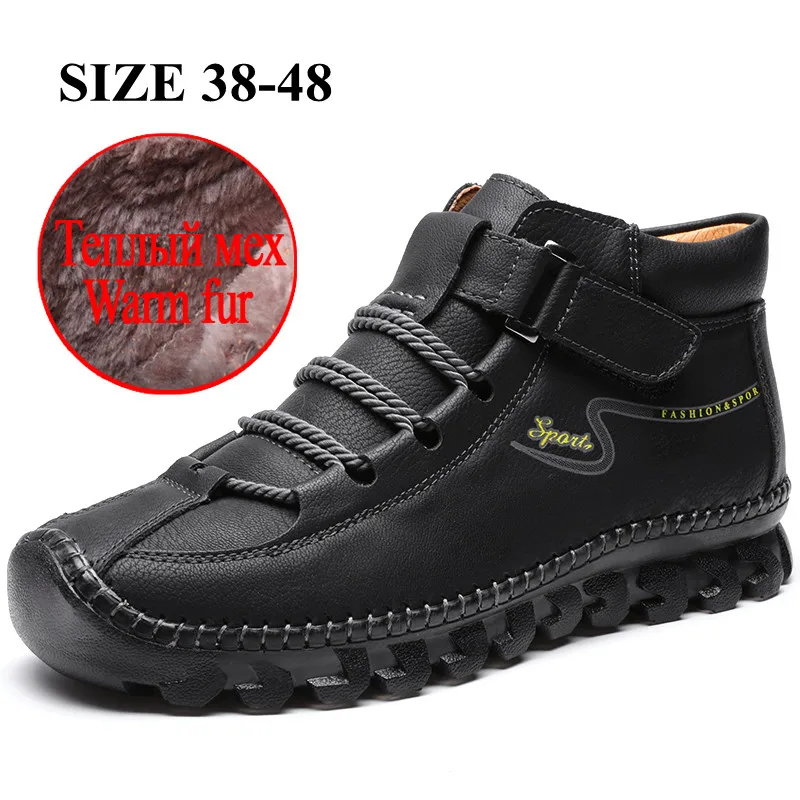 Winter Men Boots Thick Plush Warm Men Snow Boots Autumn Outdoor Men Ankle Boots Handmade Outdoor Men Motorcycle Boots
Winter Men Boots Thick Plush Warm Men Snow Boots Autumn Outdoor Men Ankle Boots Handmade Outdoor Men Motorcycle Boots