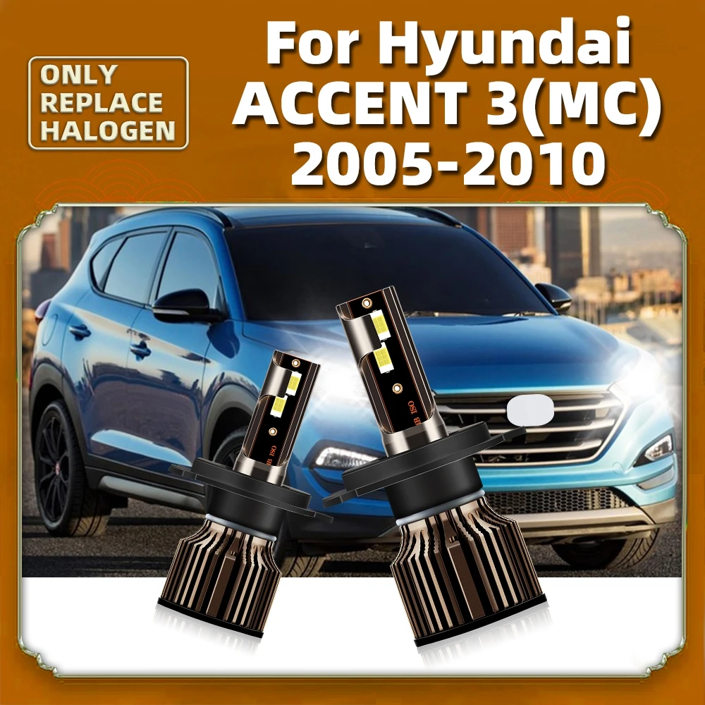 Led bulbs 12V Car Headlights 100W Turbo CSP Auto Lamps 15000LM Luces For Hyundai Accent 3 (MC) 2005 to 2010 2009 2008 2007 2006
Led bulbs 12V Car Headlights 100W Turbo CSP Auto Lamps 15000LM Luces For Hyundai Accent 3 (MC) 2005 to 2010 2009 2008 2007 2006