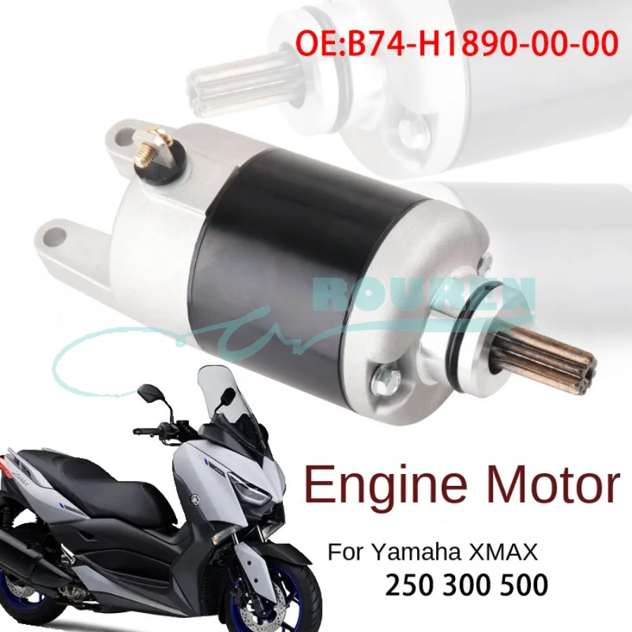

Motorbike Starter Motor Start Electric Engine Motorcycle 300-400CC For Yamaha XMAX 250 300 500 Starting Modified Part Startmotor