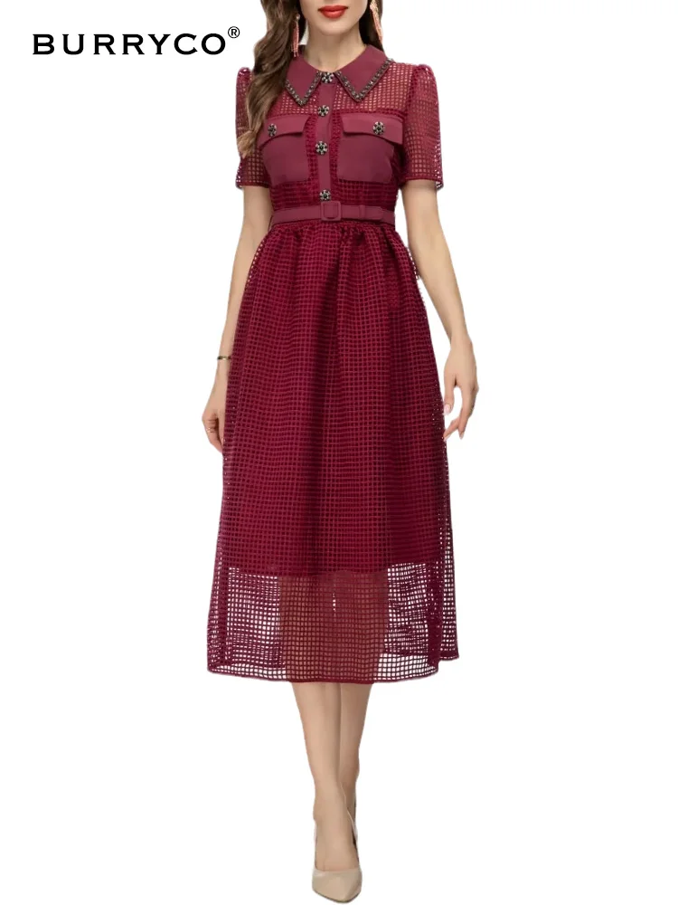 BURRYCO Women's New 2023 Summer Commuter Style Hollow Belt Lapel Short Sleeve Fashion Style Dress
BURRYCO Women's New 2023 Summer Commuter Style Hollow Belt Lapel Short Sleeve Fashion Style Dress
