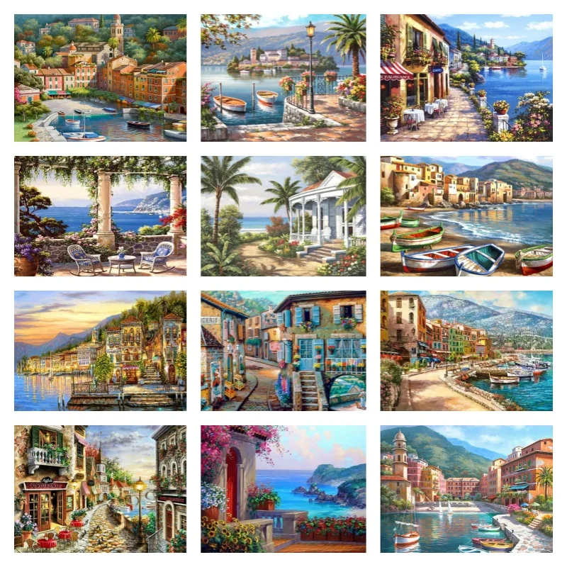 Paint By Numbers For Adults Children DIY HandPainted Oil Painting Town Landscape Picture Paint Home Decoration
Paint By Numbers For Adults Children DIY HandPainted Oil Painting Town Landscape Picture Paint Home Decoration