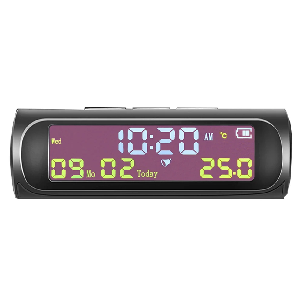 Digital Clock AN01 Black With Date Temperature Display Car Digital Clock LCD Display Solar Automatic Accessories
Digital Clock AN01 Black With Date Temperature Display Car Digital Clock LCD Display Solar Automatic Accessories