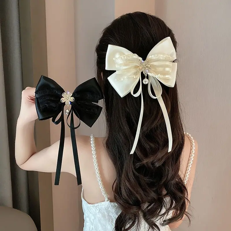 New Bow Pearls tassel Barrettes Hairpins For Women Pearls Spring Hair Clips Headband Ponytail Hair Accessories Ornament Styling
New Bow Pearls tassel Barrettes Hairpins For Women Pearls Spring Hair Clips Headband Ponytail Hair Accessories Ornament Styling