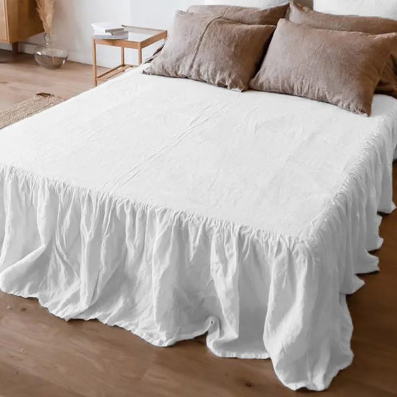 100% Pure Linen Bed Skirt Non-slip Mattress Cover Protector Bed Cover Bedding Ruffle Bed Skirt for Single Double Bed
100% Pure Linen Bed Skirt Non-slip Mattress Cover Protector Bed Cover Bedding Ruffle Bed Skirt for Single Double Bed