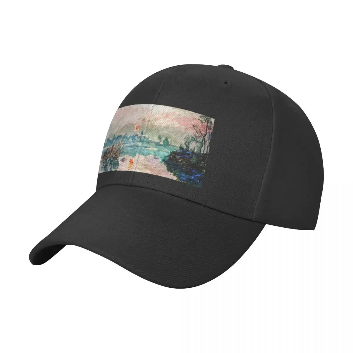 

Claude Monet's 'Soleil couchant sur la Seine à Lavacourt' Baseball Cap Golf Cap Dropshipping Visor For Women 2024 Men's