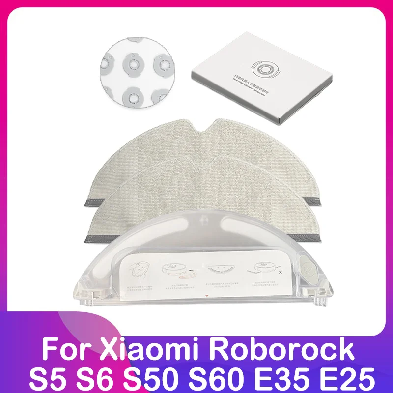 For Xiaomi Roborock S5 S6 S50 S60 E35 E25 Vacuum Water Tank Hepa Filter Mop Cloth Rag Replacement Accessories Spare Part Kit
For Xiaomi Roborock S5 S6 S50 S60 E35 E25 Vacuum Water Tank Hepa Filter Mop Cloth Rag Replacement Accessories Spare Part Kit
