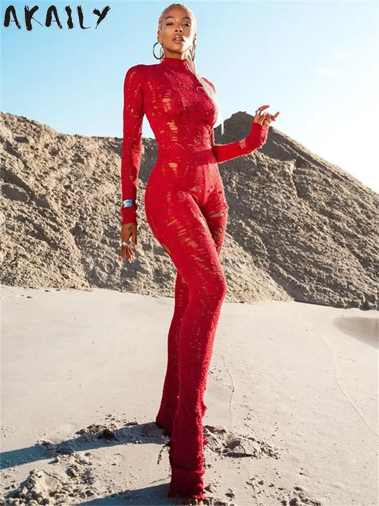 Осенний сексуальный красный Вязаный комбинезон Akaily с вырезами, пляжные наряды для женщин 2023, модные облегающие комбинезоны с длинным рукавом и высокой талией
Осенний сексуальный красный Вязаный комбинезон Akaily с вырезами, пляжные наряды для женщин 2023, модные облегающие комбинезоны с длинным рукавом и высокой талией