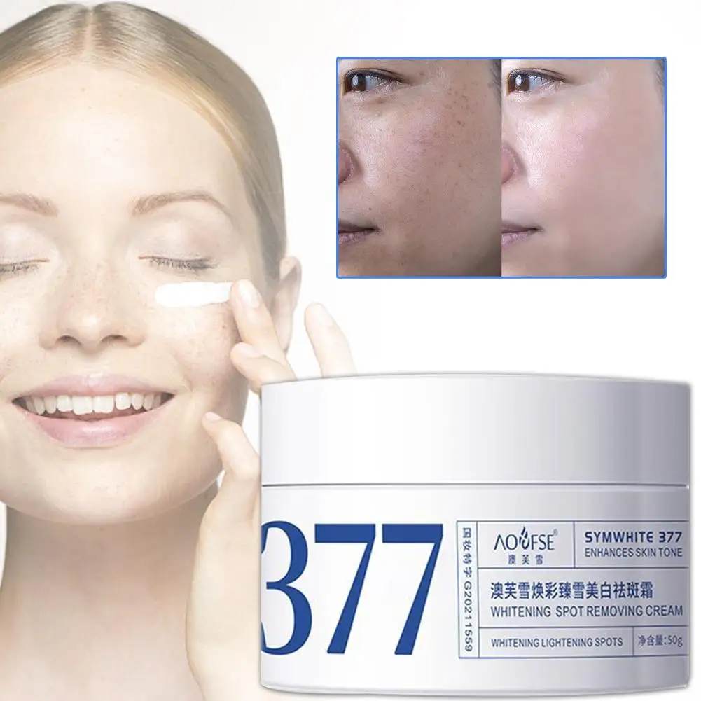 377 Effective Whitening And Freckle Removing Cream 50G Spots Fades Cream Skin Skin Moisturizing Facial Brightens Care White W5Z1
377 Effective Whitening And Freckle Removing Cream 50G Spots Fades Cream Skin Skin Moisturizing Facial Brightens Care White W5Z1