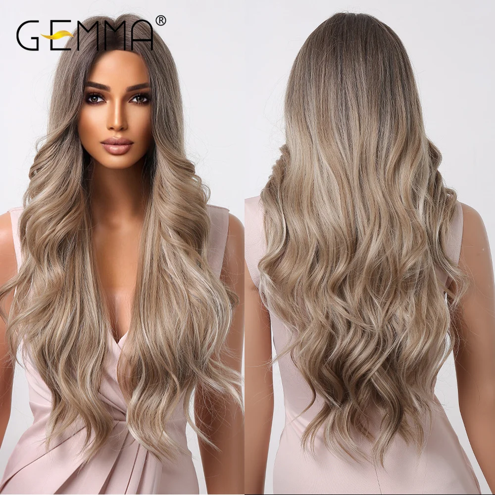 GEMMA Long Platinum Wavy Wig Ombre Light Ash Synthetic Wig for Women Cosplay Party Daily High Density Temperature Fibre Hair
GEMMA Long Platinum Wavy Wig Ombre Light Ash Synthetic Wig for Women Cosplay Party Daily High Density Temperature Fibre Hair