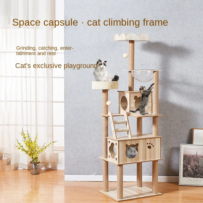 Cat Tower With Ramp Cat Tree Basket Toy Bed Hammock House Big Condo Bowl Tunnel Home Seethrough Outdoor Nest Wooden Supplies Pet
Cat Tower With Ramp Cat Tree Basket Toy Bed Hammock House Big Condo Bowl Tunnel Home Seethrough Outdoor Nest Wooden Supplies Pet