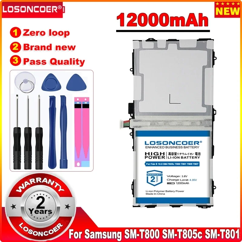 

For Samsung GALAXY Tab S 10.5 SM-T800 SM-T805c SM-T801 T805C SM-T805 T807 T800 T801 EB-BT800FBE EB-BT800FBU EB-BT800FBC Battery