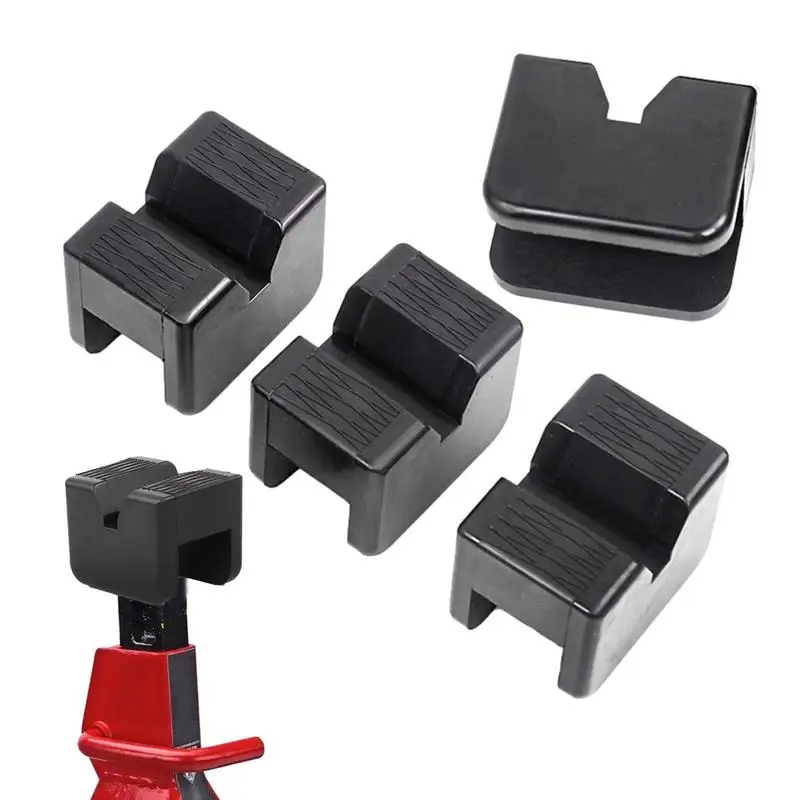 

4Pcs Rubber Axle Jack Pad Jacking Stand Pads Universal Car Jack Stand Support Pad Lifting Anti Slip Auto Repair Accessories