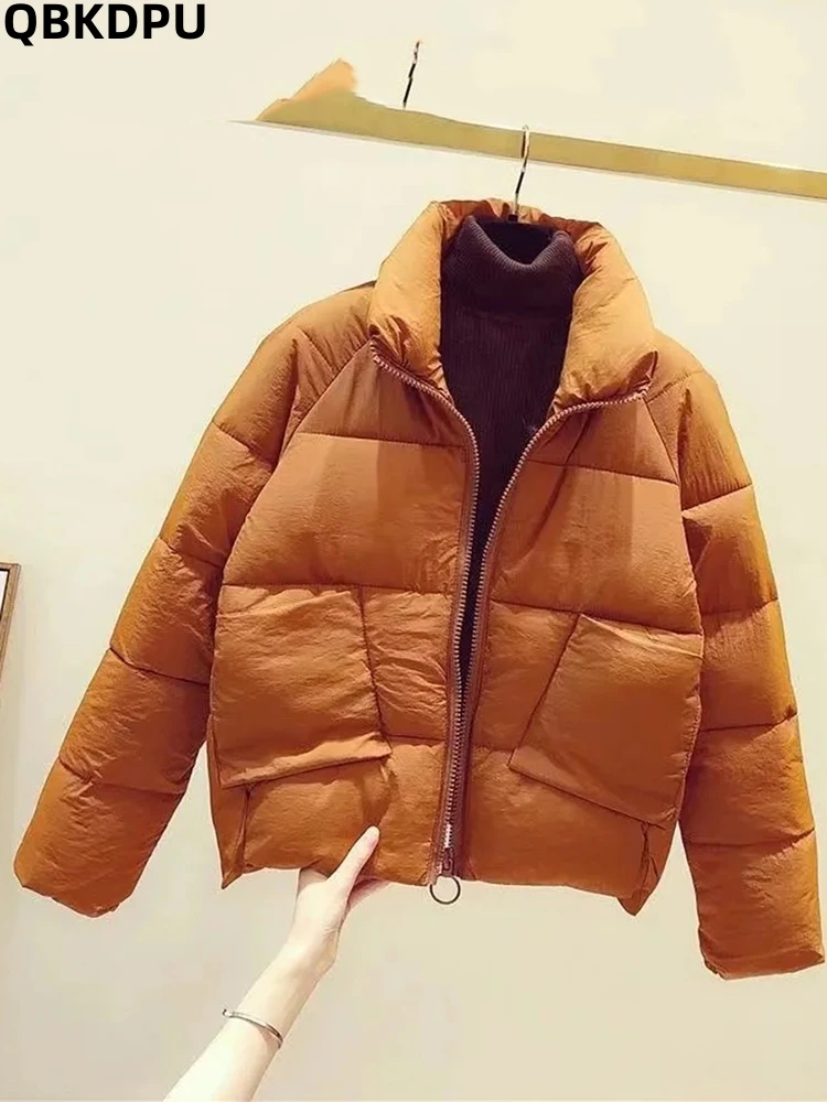 Winter Slim Cropped Down Cotton Jacket Lightweight Women's Padded Coatcasual Solid Color Zipper Jaquetas Korean Fashion Parkas
Winter Slim Cropped Down Cotton Jacket Lightweight Women's Padded Coatcasual Solid Color Zipper Jaquetas Korean Fashion Parkas