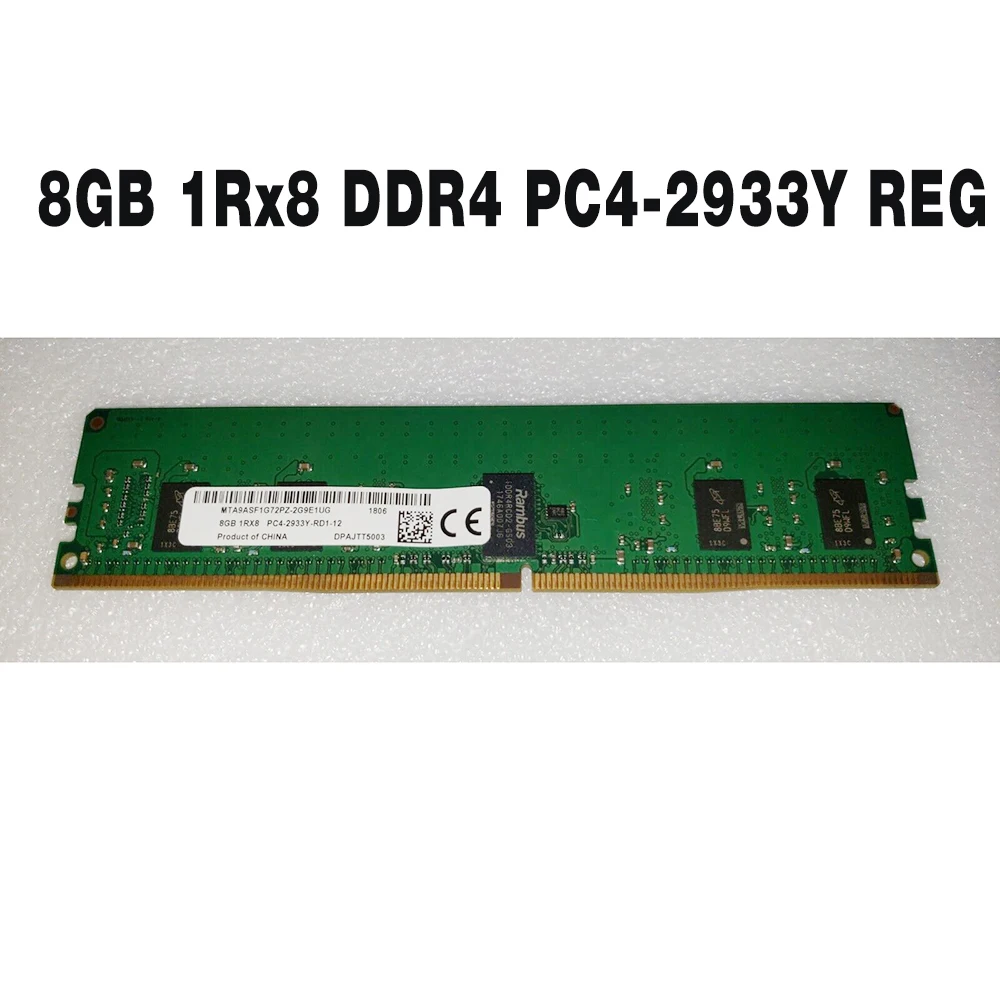 

1PCS For MT RAM MTA9ASF1G72PZ-2G9E1 Server Memory Fast Ship High Quality 8G 8GB 1Rx8 DDR4 2933 PC4-2933Y REG