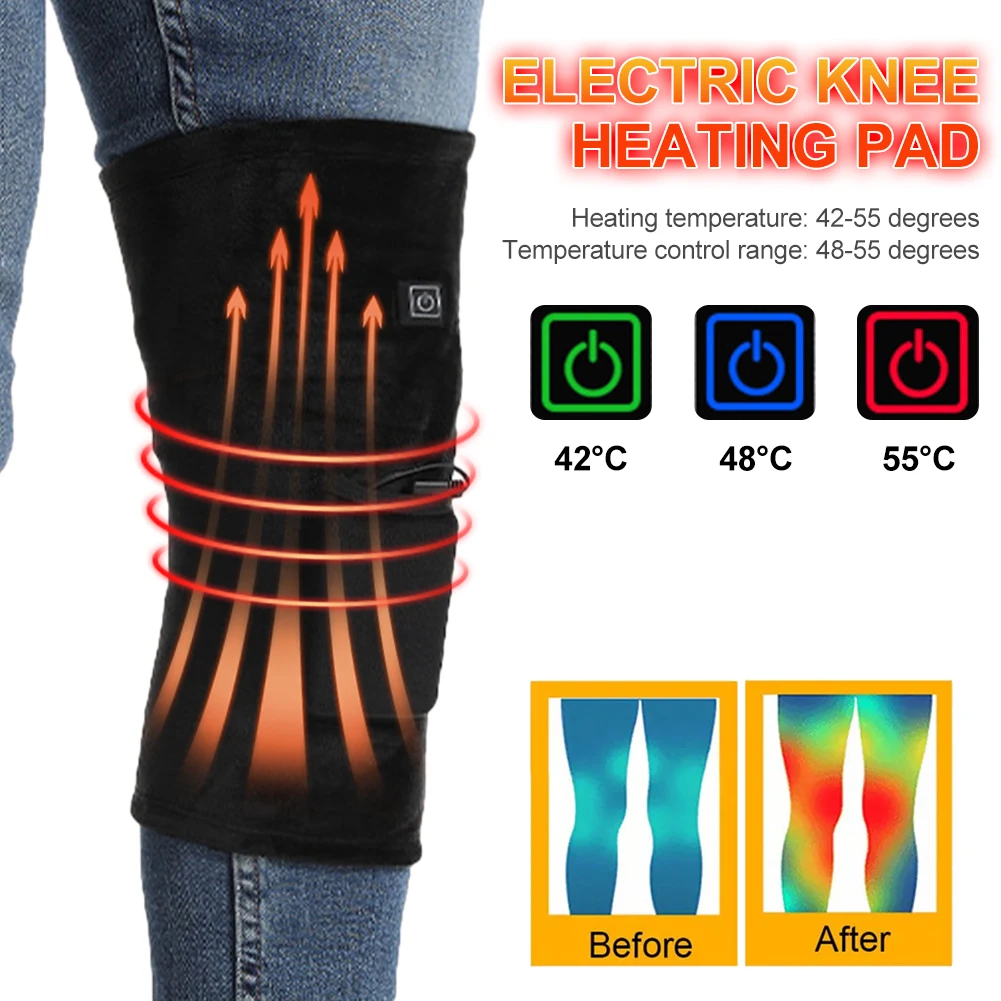 Knee Thermal Heating Pad Electric USB Therapy Heated Knee Brace Support For Arthritis Joint Pain Relief Old Cold Leg Knee Warmer
Knee Thermal Heating Pad Electric USB Therapy Heated Knee Brace Support For Arthritis Joint Pain Relief Old Cold Leg Knee Warmer