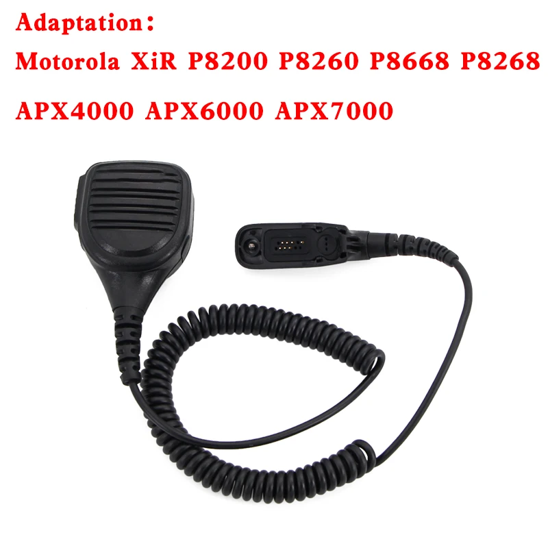 

Handheld Remote Speaker Microphone Mic For Motorola XiR P8200 P8260 P8668 P8268 APX4000 APX6000 APX7000 Radio Walkie Talkie