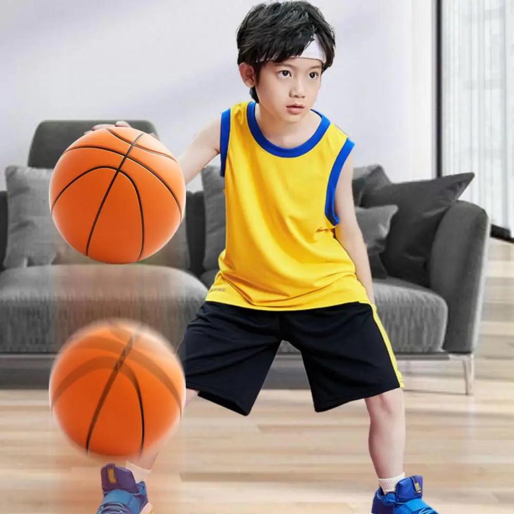 

Бесшумный баскетбольный мяч для детей, бесшумный баскетбольный мяч для тренировок в помещении, низкий уровень шума, высокая плотность, для мальчиков