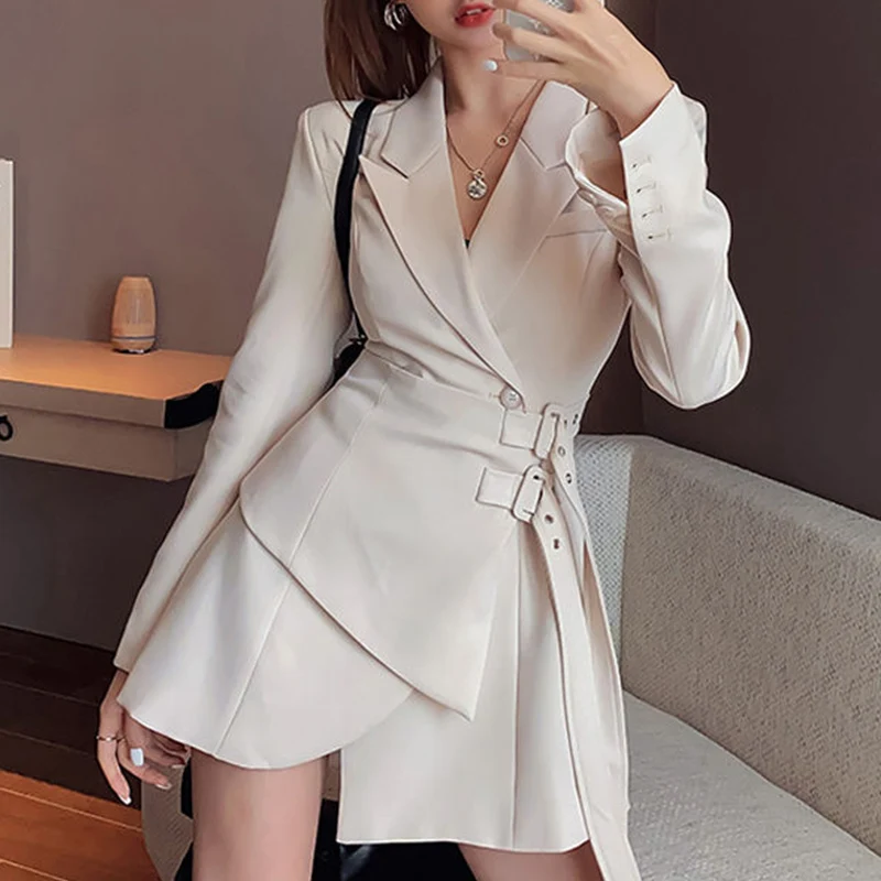 2023 New Korean Belt Long Sleeve Women's Dress Tide Blazer Dress Ladies Mini Party Fashion Ladies Elegant Dress Ladies One Dress
2023 New Korean Belt Long Sleeve Women's Dress Tide Blazer Dress Ladies Mini Party Fashion Ladies Elegant Dress Ladies One Dress