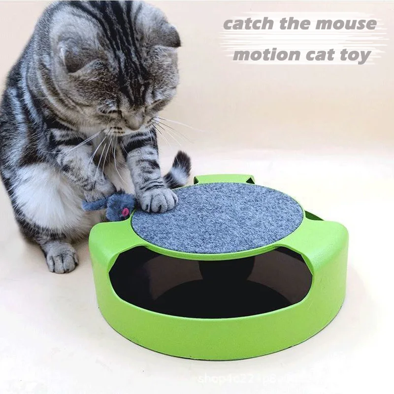 2 In1 Pet Automatic Toy for Smart Teasing Cat Stick Game Spinning Turntable Top Cat Scratch Board Catch Mouse Turntable Cat Toy
2 In1 Pet Automatic Toy for Smart Teasing Cat Stick Game Spinning Turntable Top Cat Scratch Board Catch Mouse Turntable Cat Toy
