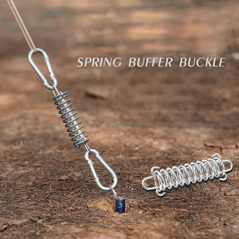 Elastic Fastening Peg Camping Tent Wind Rope Retractable Spring Buckle Awning Fixed Double-ended Hooks Stainless Steel Supplies
Elastic Fastening Peg Camping Tent Wind Rope Retractable Spring Buckle Awning Fixed Double-ended Hooks Stainless Steel Supplies