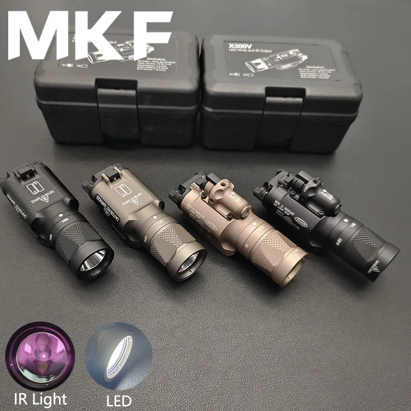 Tactical X300V X400V IR Surefir Marking Flashlight Red Dot Aiming Laser Pistol Hanging Scout Light Glock Gun Lamp Fit 20mm Rail
Tactical X300V X400V IR Surefir Marking Flashlight Red Dot Aiming Laser Pistol Hanging Scout Light Glock Gun Lamp Fit 20mm Rail