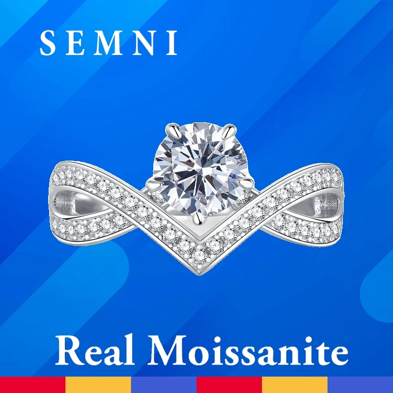 Женское кольцо из серебра 925 пробы, с муассанитом
Женское кольцо из серебра 925 пробы, с муассанитом