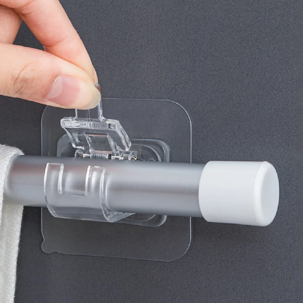 2Pcs Hooks Bracket Self Adhesive Shower Curtain Rod Holders Brackets No Drill Bathroom Towel Bar Support Adjustable Pole Clamps
2Pcs Hooks Bracket Self Adhesive Shower Curtain Rod Holders Brackets No Drill Bathroom Towel Bar Support Adjustable Pole Clamps