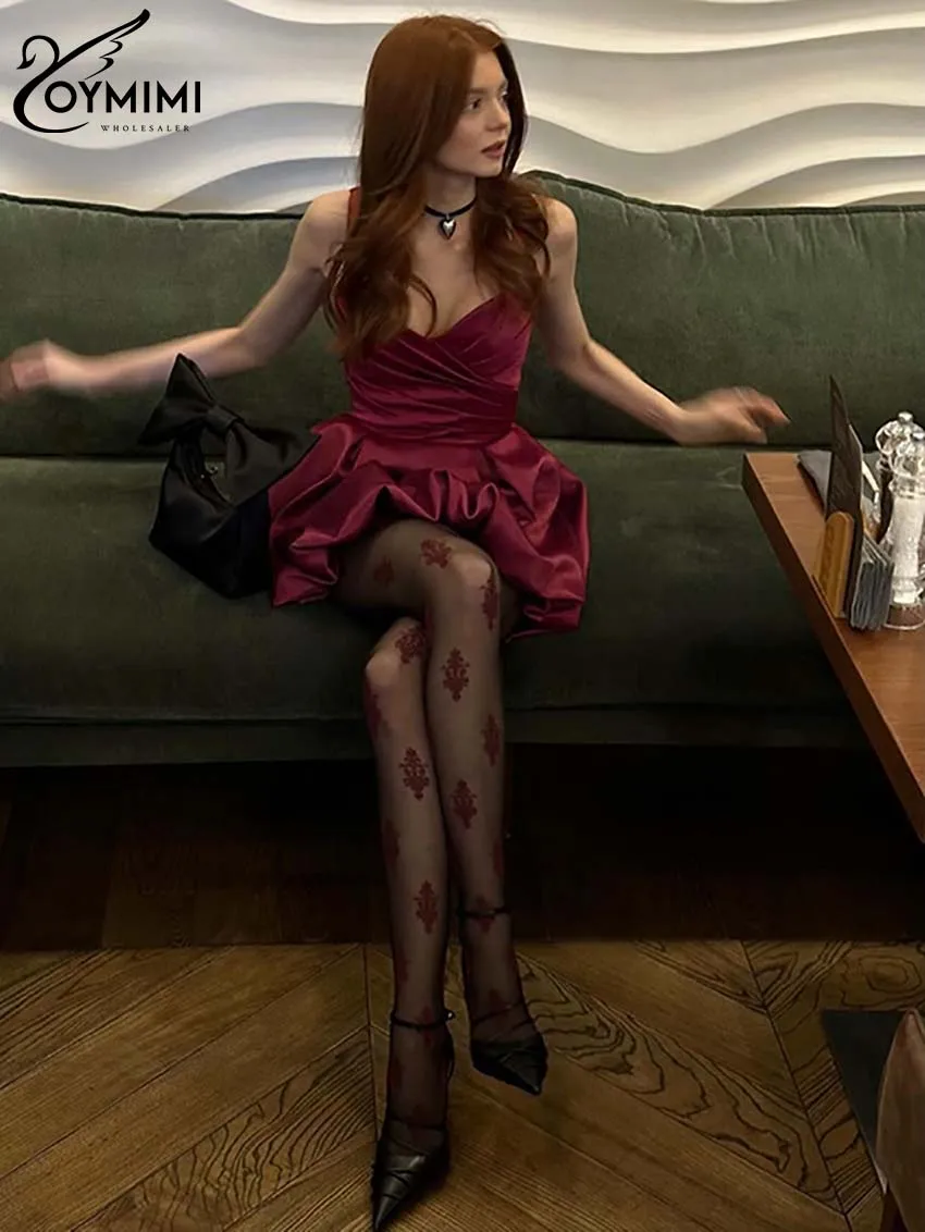 Oymimi модные красные атласные женские платья, элегантные платья на бретельках с V-образным вырезом, повседневное мини-платье с высокой талией, женская одежда
Oymimi модные красные атласные женские платья, элегантные платья на бретельках с V-образным вырезом, повседневное мини-платье с высокой талией, женская одежда