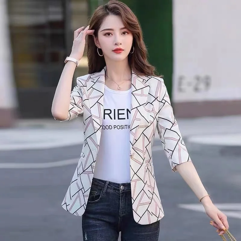 2023 New Women Blazer Print Suit Femme Jackets Office Ladies Blazers Female Casual Single Button Jacket Coat Slim Work Blazer
2023 New Women Blazer Print Suit Femme Jackets Office Ladies Blazers Female Casual Single Button Jacket Coat Slim Work Blazer