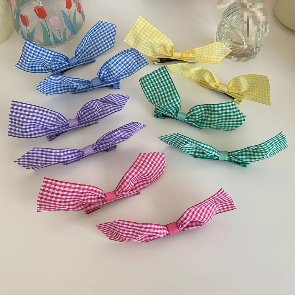 New Women Girls Cute Plaid Bow Hairpins Sweet Hair Clips Headband Barrettes Lovely Hair Ornament Fashion Hair Accessories
New Women Girls Cute Plaid Bow Hairpins Sweet Hair Clips Headband Barrettes Lovely Hair Ornament Fashion Hair Accessories