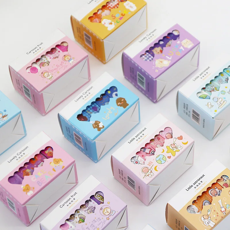 4 rolls of hand account tape stickers gift box cute characters and paper tape color printing hand account book tape material
4 rolls of hand account tape stickers gift box cute characters and paper tape color printing hand account book tape material
