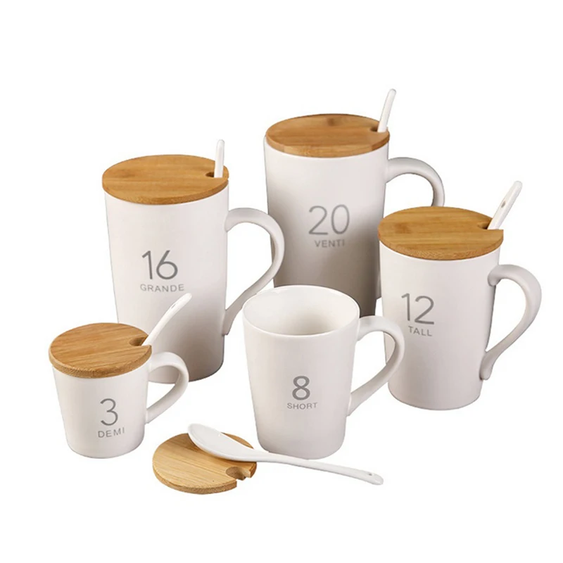 

Plain white unglazed Travel ceramic coffee mug, ceramic mug with lid&spoon