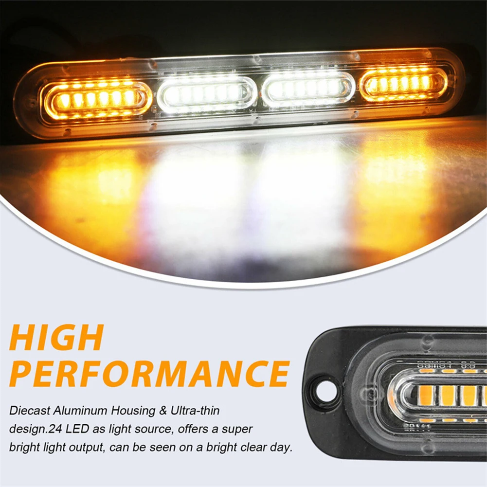 1pc 7200LM Universal Work Light Car LED Flash 24LEDs Lights Long 72W Ultra-thin Side Lamp 12-24V Truck/Automobiles Warning Lamps
1pc 7200LM Universal Work Light Car LED Flash 24LEDs Lights Long 72W Ultra-thin Side Lamp 12-24V Truck/Automobiles Warning Lamps