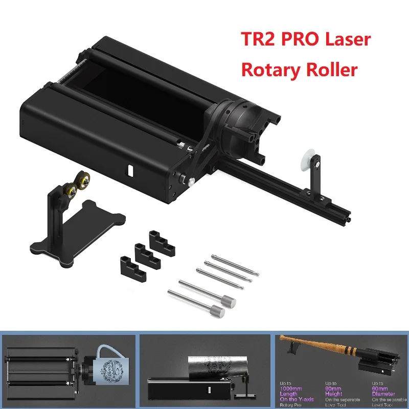 

Twotrees TR2 PRO Four in One Axis Y-axis 360° Rotary Roller Laser Engraver Attachment for Column Cylinder Bottle Cans Engraving