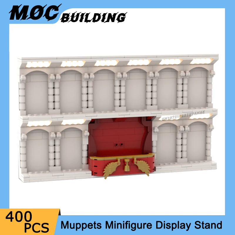

Movie Scene Model MOC Building Blocks Muppets Display Stand Iconic Seats Collection Showcase DIY Assemble Bricks Toys Xmas Gifts