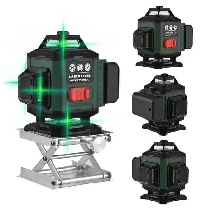 High Precision 360 Self-leveling Laser Level Instrument with 3000mAh Battery High Power Green Laser 4D 12 16 Lines Laser Vert
High Precision 360 Self-leveling Laser Level Instrument with 3000mAh Battery High Power Green Laser 4D 12 16 Lines Laser Vert