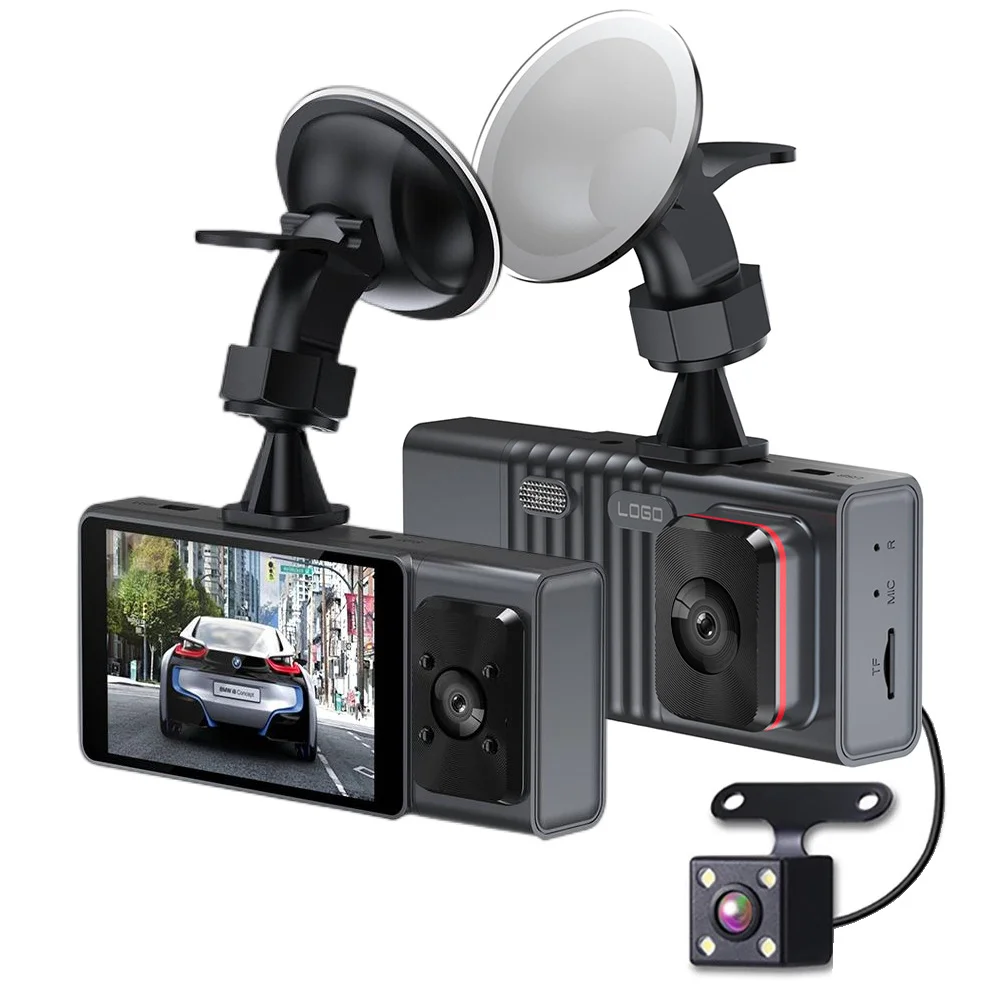 3 car Camera Lens Car DVR 3-Channel Dash Cam HD 1080P Dash Camera Dual Lens Dashcam Video Recorder Black Box Parking Monitoring
3 car Camera Lens Car DVR 3-Channel Dash Cam HD 1080P Dash Camera Dual Lens Dashcam Video Recorder Black Box Parking Monitoring