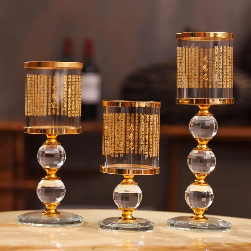 Butter Crystal Candlestick for Buddha, High Foot Windproof, Used for Buddha Worship, Household Changming Great Compassion Butter
Butter Crystal Candlestick for Buddha, High Foot Windproof, Used for Buddha Worship, Household Changming Great Compassion Butter
