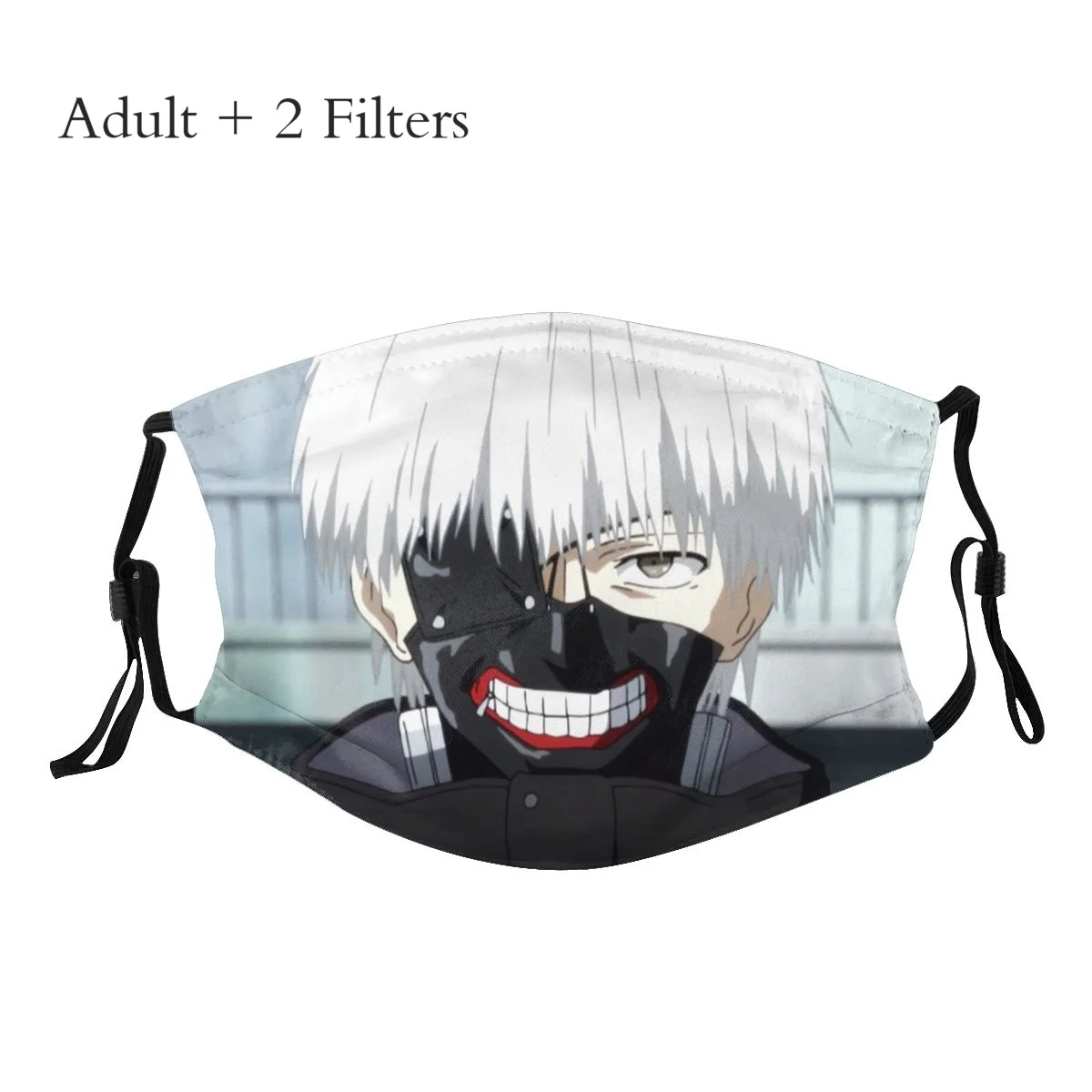 

Tokyo Ghoul Ken Kaneki Fantasy Manga Mouth Mask Watching You Facemask Reutilizables Unique New Design With PM2.5 Filters