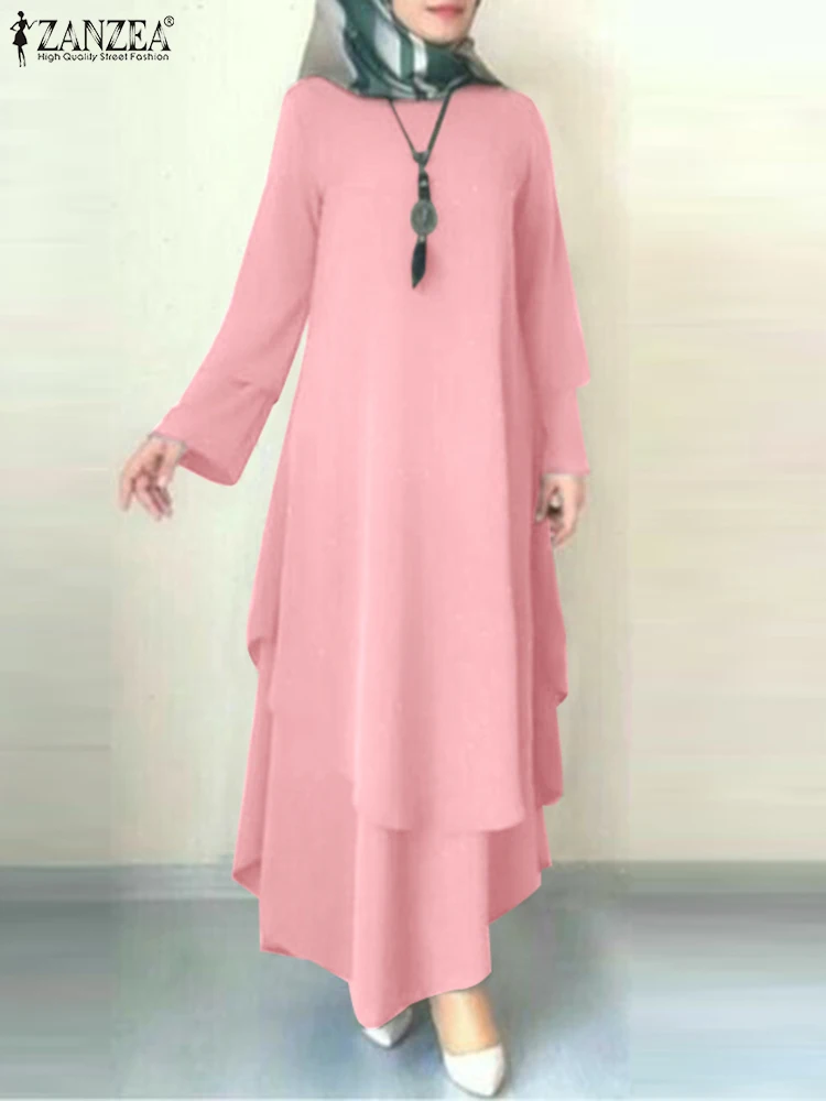 Elegant Abaya Women Muslim Long Dress ZANZEA 2023 Autumn Sundress Femme Solid Long Sleeve Vestidos Robe Eid Mubarek Maxi Dresses
Elegant Abaya Women Muslim Long Dress ZANZEA 2023 Autumn Sundress Femme Solid Long Sleeve Vestidos Robe Eid Mubarek Maxi Dresses