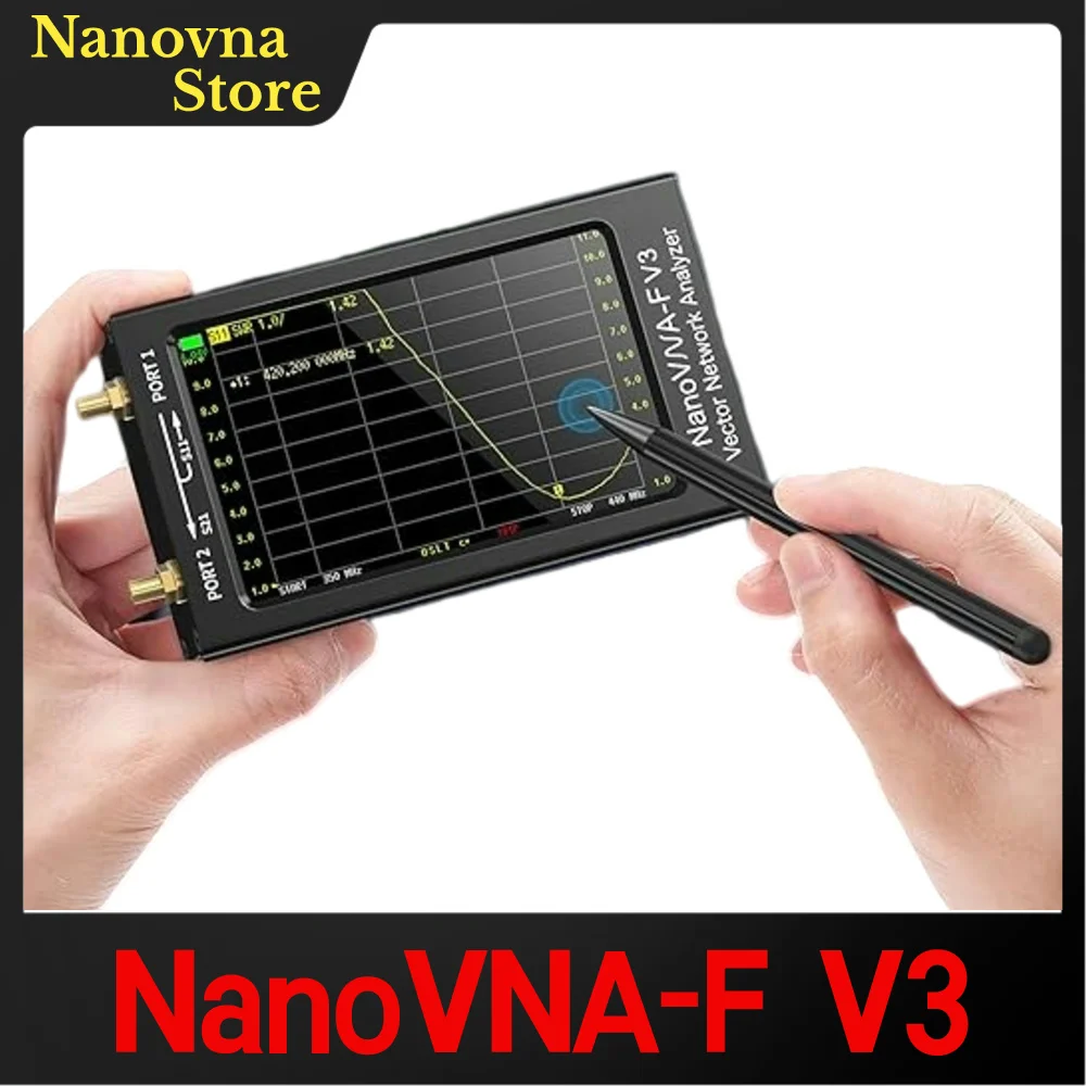 

Векторный анализатор сети NanoVNA-F V3, 1 МГц-6 ГГц HF VHF UHF, фаза измерения, задержка, смитная схема, RTC в режиме реального времени, 801 точек сканирования