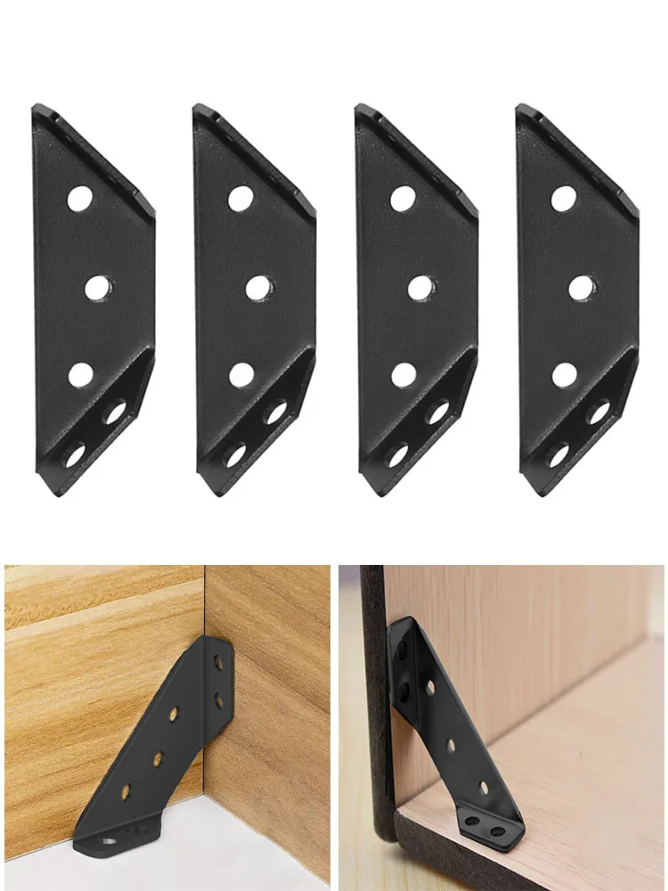 4PCS Universal Tripod Stand Stainless Steel Furniture Corner Connectors For Chair Bookshelve Door Easy Installation Black 67mm
4PCS Universal Tripod Stand Stainless Steel Furniture Corner Connectors For Chair Bookshelve Door Easy Installation Black 67mm