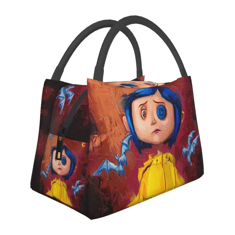 Halloween Horror Movie Coraline Thermal Insulated Lunch Bags Women Resuable Lunch Container for Outdoor Picnic Meal Food Box
Halloween Horror Movie Coraline Thermal Insulated Lunch Bags Women Resuable Lunch Container for Outdoor Picnic Meal Food Box