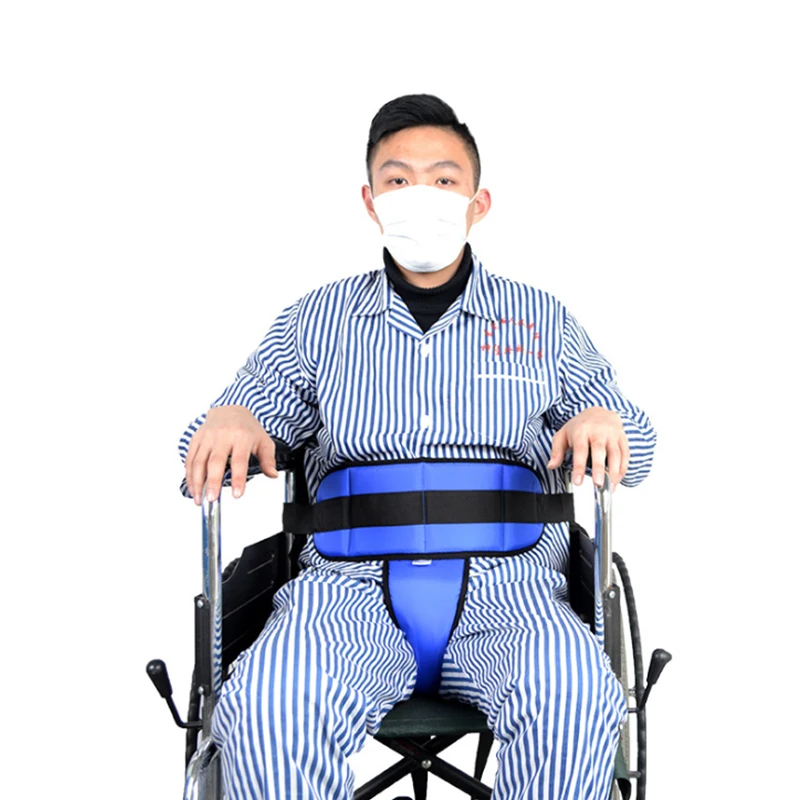 

Wheelchair Restraint Belt T-Shaped Waist Bandage Non-Slip Chair Seat Strape For Patient Nurse